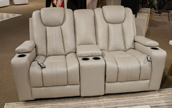 Elevate Edges Glider Reclining Loveseat with Console - De Avenue Furniture