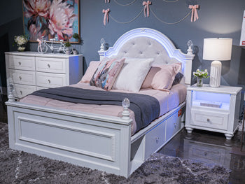 Kozlani Upholstered Bed - De Avenue Furniture