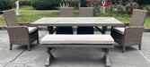 Laguna Heights Bench with Cushion - De Avenue Furniture