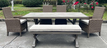 Laguna Heights Bench with Cushion - De Avenue Furniture