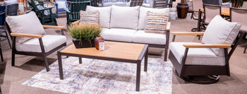 Carmel Highlands Outdoor Sofa/Chairs/Table (Set of 4) - De Avenue Furniture