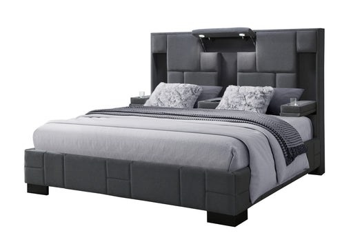 Oscar Dark Grey 8 Bed No Wood Trim - De Avenue Furniture