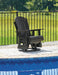 Hyland wave Outdoor Swivel Glider Chair - De Avenue Furniture