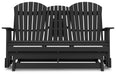 Hyland wave Outdoor Glider Loveseat - De Avenue Furniture