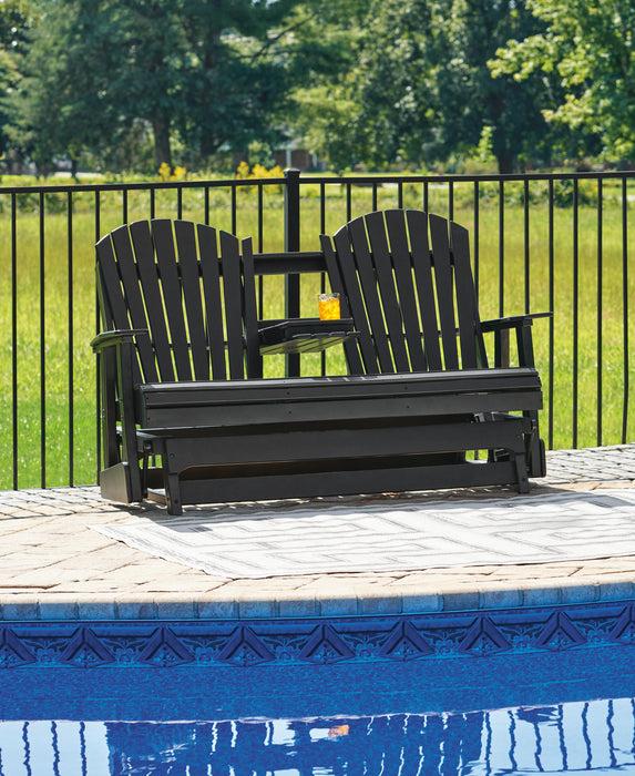 Hyland wave Outdoor Glider Loveseat - De Avenue Furniture
