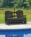 Hyland wave Outdoor Glider Loveseat - De Avenue Furniture