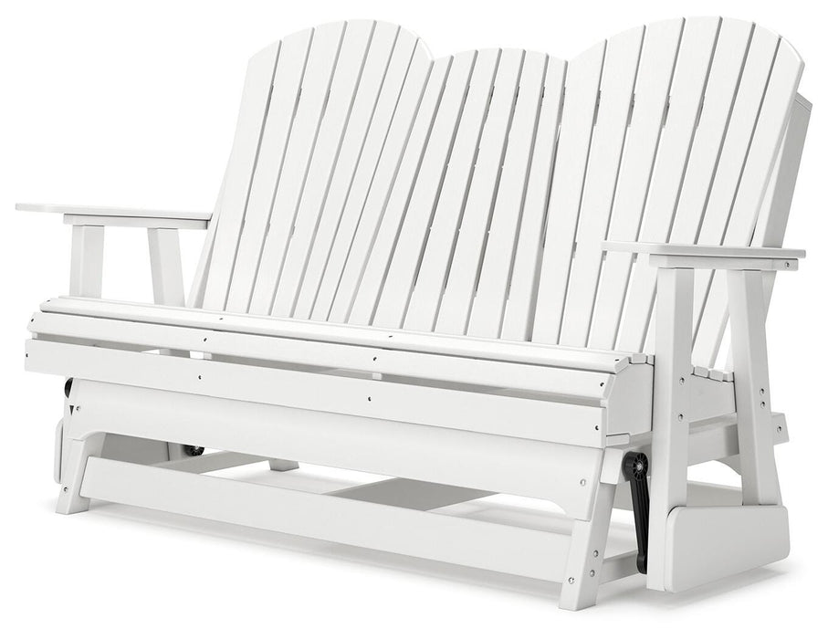 Hyland wave Outdoor Glider Loveseat - De Avenue Furniture