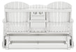 Hyland wave Outdoor Glider Loveseat - De Avenue Furniture