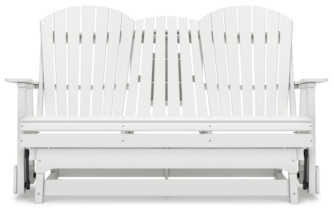 Hyland wave Outdoor Glider Loveseat - De Avenue Furniture