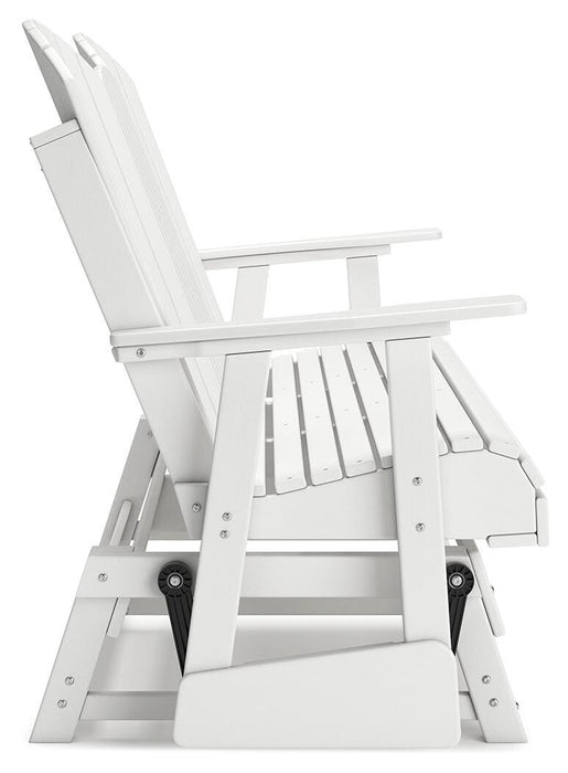 Hyland wave Outdoor Glider Loveseat - De Avenue Furniture