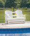Hyland wave Outdoor Glider Loveseat - De Avenue Furniture