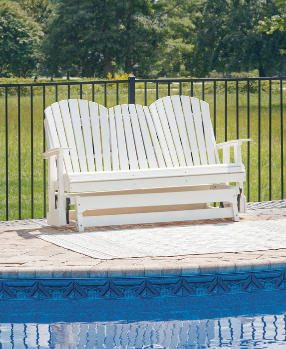 Hyland wave Outdoor Glider Loveseat - De Avenue Furniture