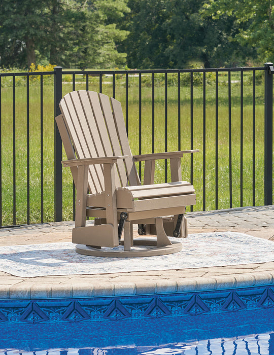 Hyland wave Outdoor Swivel Glider Chair - De Avenue Furniture