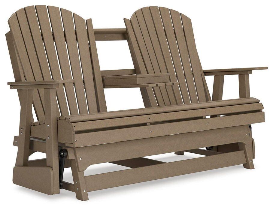 Hyland wave Outdoor Glider Loveseat - De Avenue Furniture