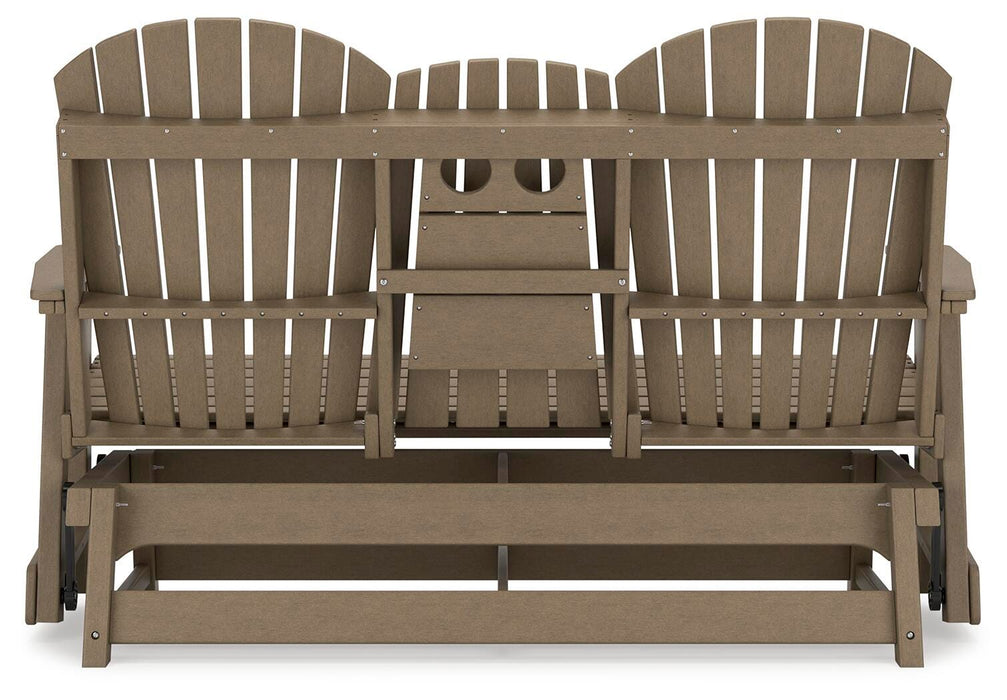 Hyland wave Outdoor Glider Loveseat - De Avenue Furniture