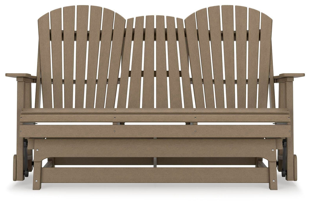 Hyland wave Outdoor Glider Loveseat - De Avenue Furniture