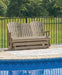 Hyland wave Outdoor Glider Loveseat - De Avenue Furniture