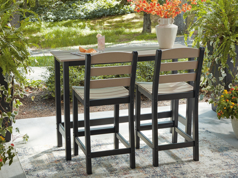 Shoreline Beach Outdoor Counter Table and 2 Barstools - De Avenue Furniture