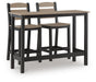 Shoreline Beach Outdoor Counter Table and 2 Barstools - De Avenue Furniture