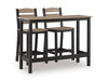 Shoreline Beach Outdoor Counter Table and 2 Barstools - De Avenue Furniture