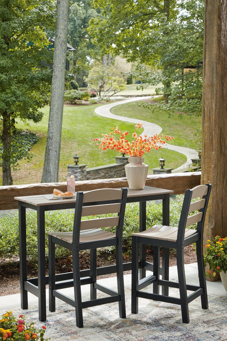 Shoreline Beach Outdoor Counter Table and 2 Barstools - De Avenue Furniture