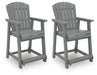Sanctuary Beach Outdoor Counter Height Bar Stool (Set of 2) - De Avenue Furniture