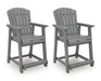 Sanctuary Beach Outdoor Counter Height Bar Stool (Set of 2) - De Avenue Furniture