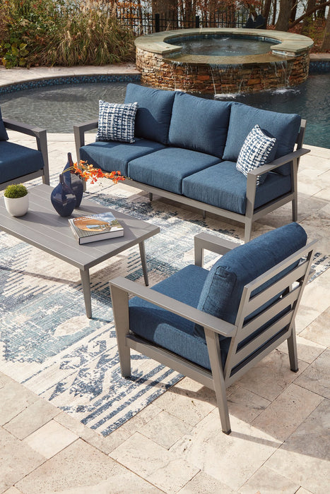 Gali Outdoor Sofa/Chairs/Table Set (Set of 4) - De Avenue Furniture