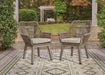 Beach Front Arm Chair with Cushion (Set of 2) - De Avenue Furniture
