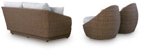 Double Point Outdoor Seating Set - De Avenue Furniture