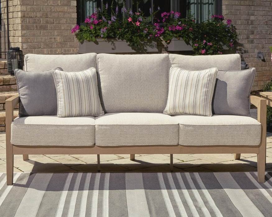 Hallow Creek Outdoor Sofa with Cushion - De Avenue Furniture