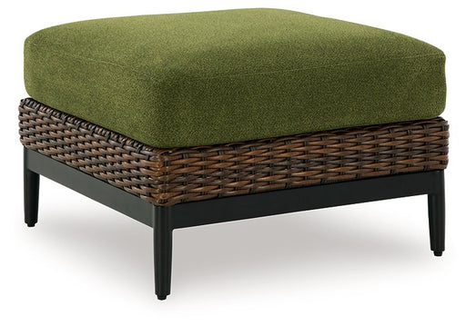 Horizon Hall Outdoor Ottoman with Cushion - De Avenue Furniture