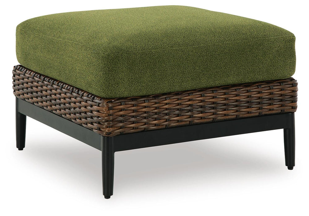 Horizon Hall Outdoor Ottoman with Cushion - De Avenue Furniture
