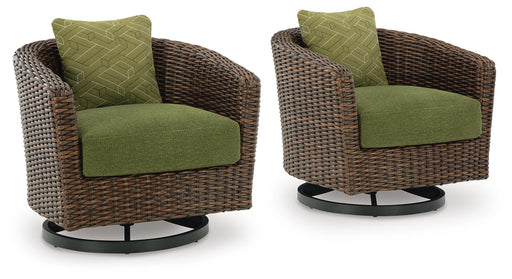 Horizon Hall Outdoor Swivel Lounge Chair with Cushion - De Avenue Furniture