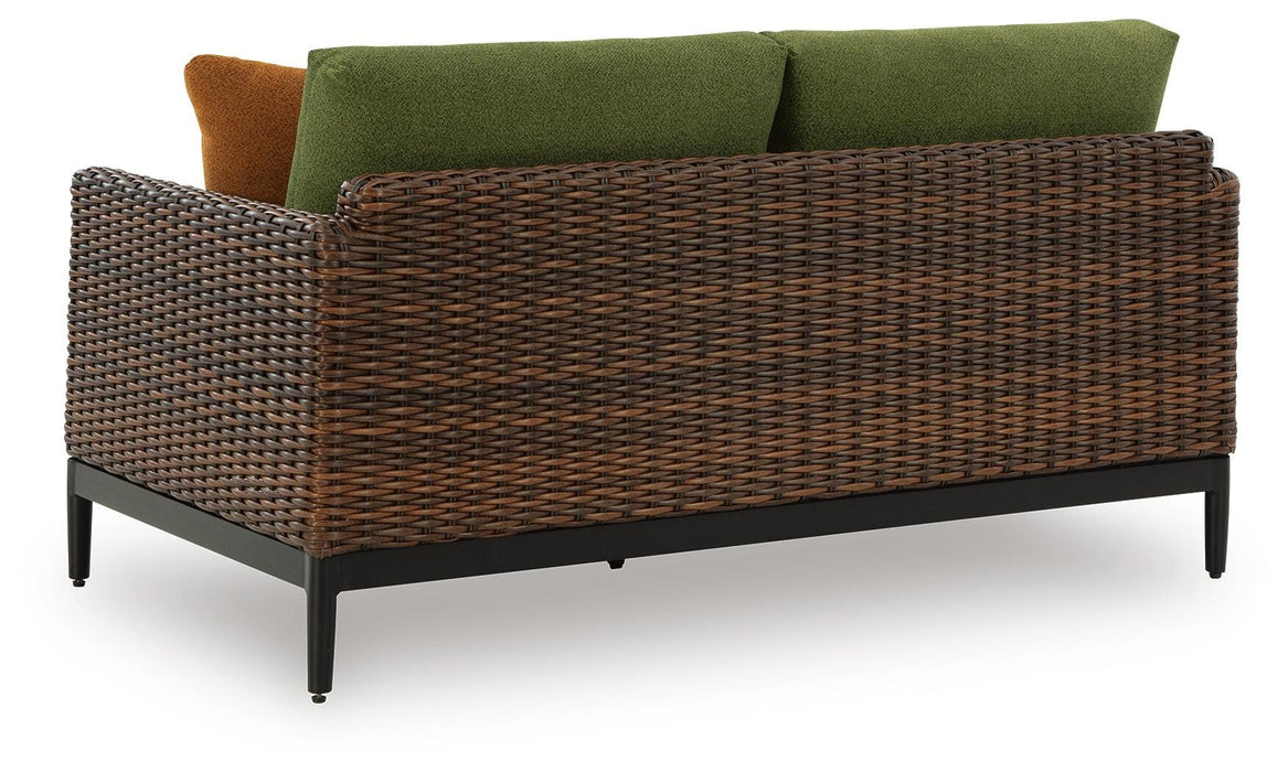 Horizon Hall Outdoor Loveseat with Cushion - De Avenue Furniture