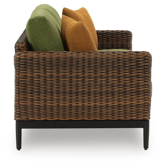 Horizon Hall Outdoor Loveseat with Cushion - De Avenue Furniture