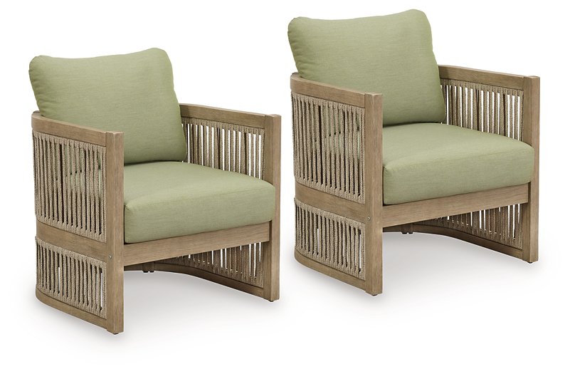 Serena Shores Outdoor Lounge Chair (Set of 2) - De Avenue Furniture