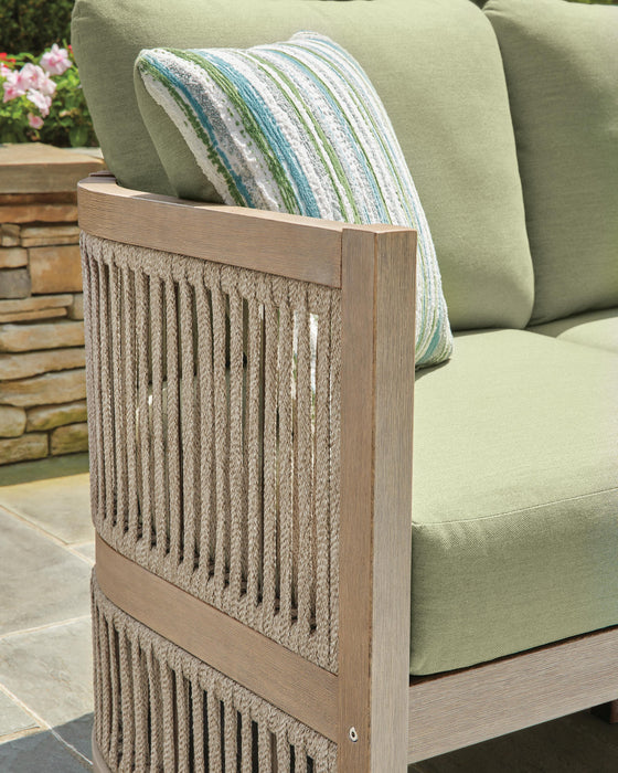 Serena Shores Outdoor Sofa with Cushion - De Avenue Furniture