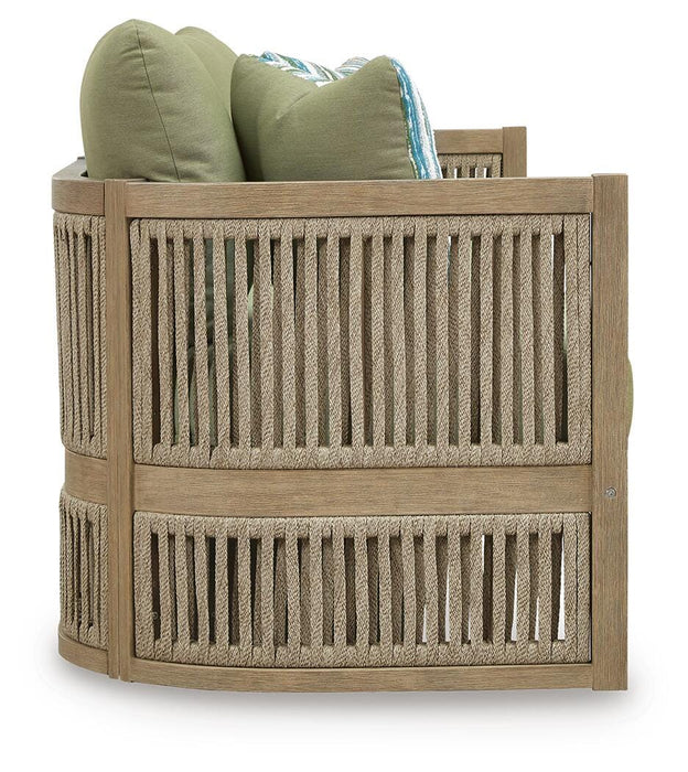 Serena Shores Outdoor Sofa with Cushion - De Avenue Furniture