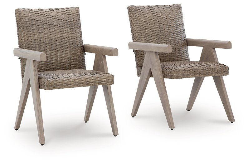 Cliff Trails Outdoor Arm Chair (Set of 2) - De Avenue Furniture