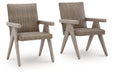 Cliff Trails Outdoor Arm Chair (Set of 2) - De Avenue Furniture