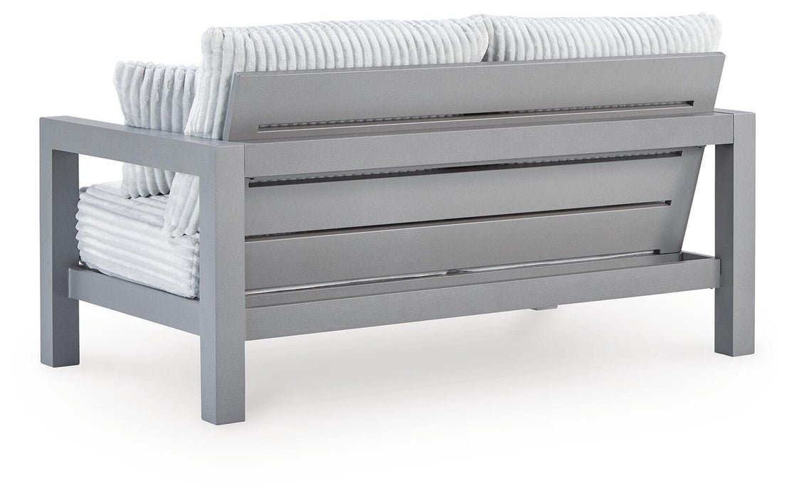 Hurley Park Outdoor Loveseat with Cushion - De Avenue Furniture