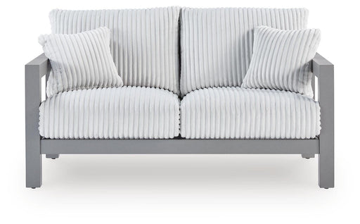 Hurley Park Outdoor Loveseat with Cushion - De Avenue Furniture
