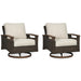 Paradise Trail Outdoor Loveseat, Lounge Chairs and Fire Pit Table - De Avenue Furniture
