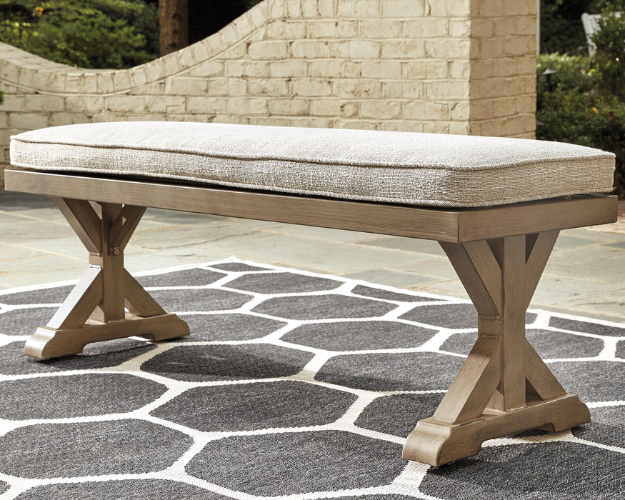 Beachcroft Outdoor Bench with Cushion - De Avenue Furniture