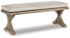 Beachcroft Outdoor Bench with Cushion - De Avenue Furniture