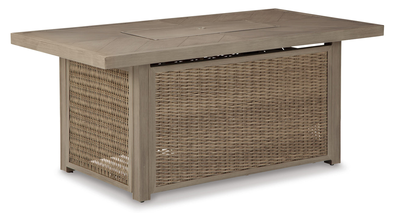 Beachcroft Outdoor Sofa, Lounge Chairs and Fire Pit - De Avenue Furniture