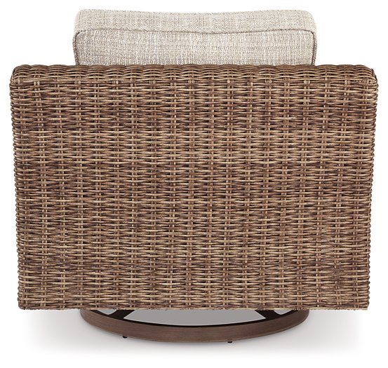 Beachcroft Outdoor Swivel Lounge with Cushion - De Avenue Furniture