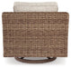 Beachcroft Outdoor Swivel Lounge with Cushion - De Avenue Furniture