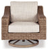 Beachcroft Outdoor Swivel Lounge with Cushion - De Avenue Furniture